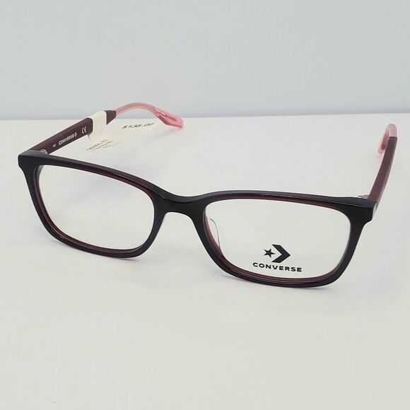 New Converse Women’s Eyeglasses CV5005 610 Burgundy/Pink 51-17-140 - Picture 2 of 6